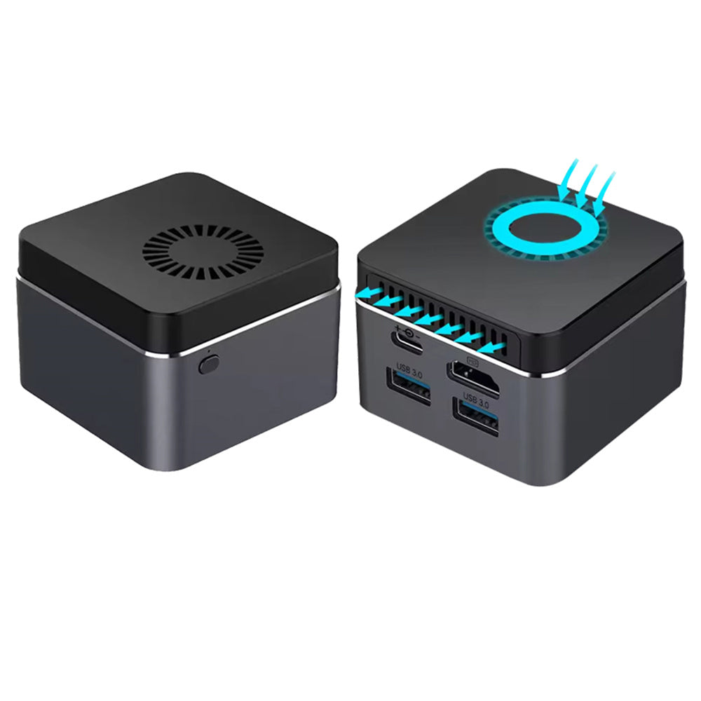 Mini Computer Host Intel J4125 Processor, 4GB Memory, 64GB Hard Drive, Portable mini pc for Business, Home, and Office Use