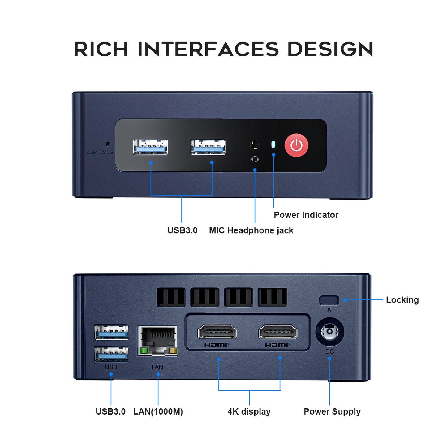 Beelink MINI S mini pc Office computer Intel N5095 8GB RAM 128GB ROM Windows 11 Mini PCS