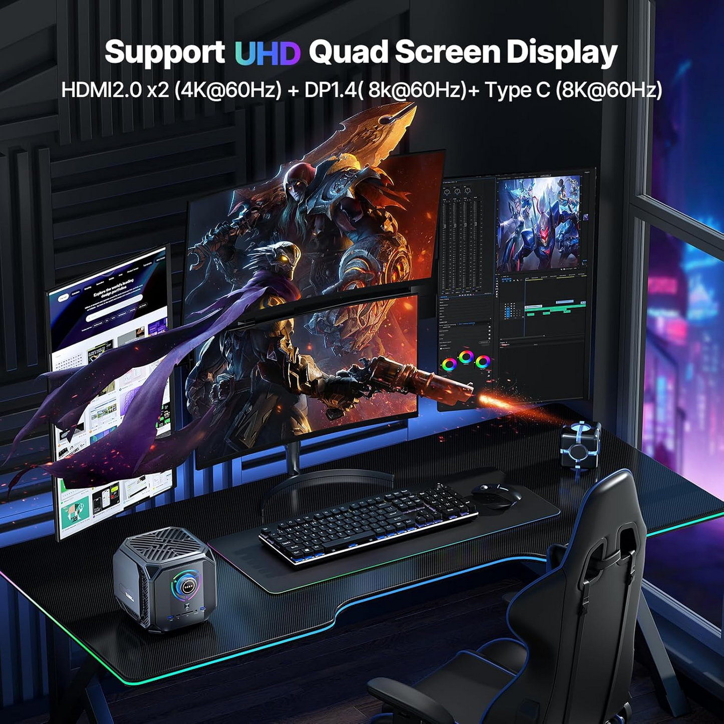 Gaming MINI PC TANK03 M1A RTX 3080 4050 4060 I9 12900H I7 12700H WIFI6 32G RAM DDR5 2TB Desktop Computer Oem Mini Pc I9 12th Gen