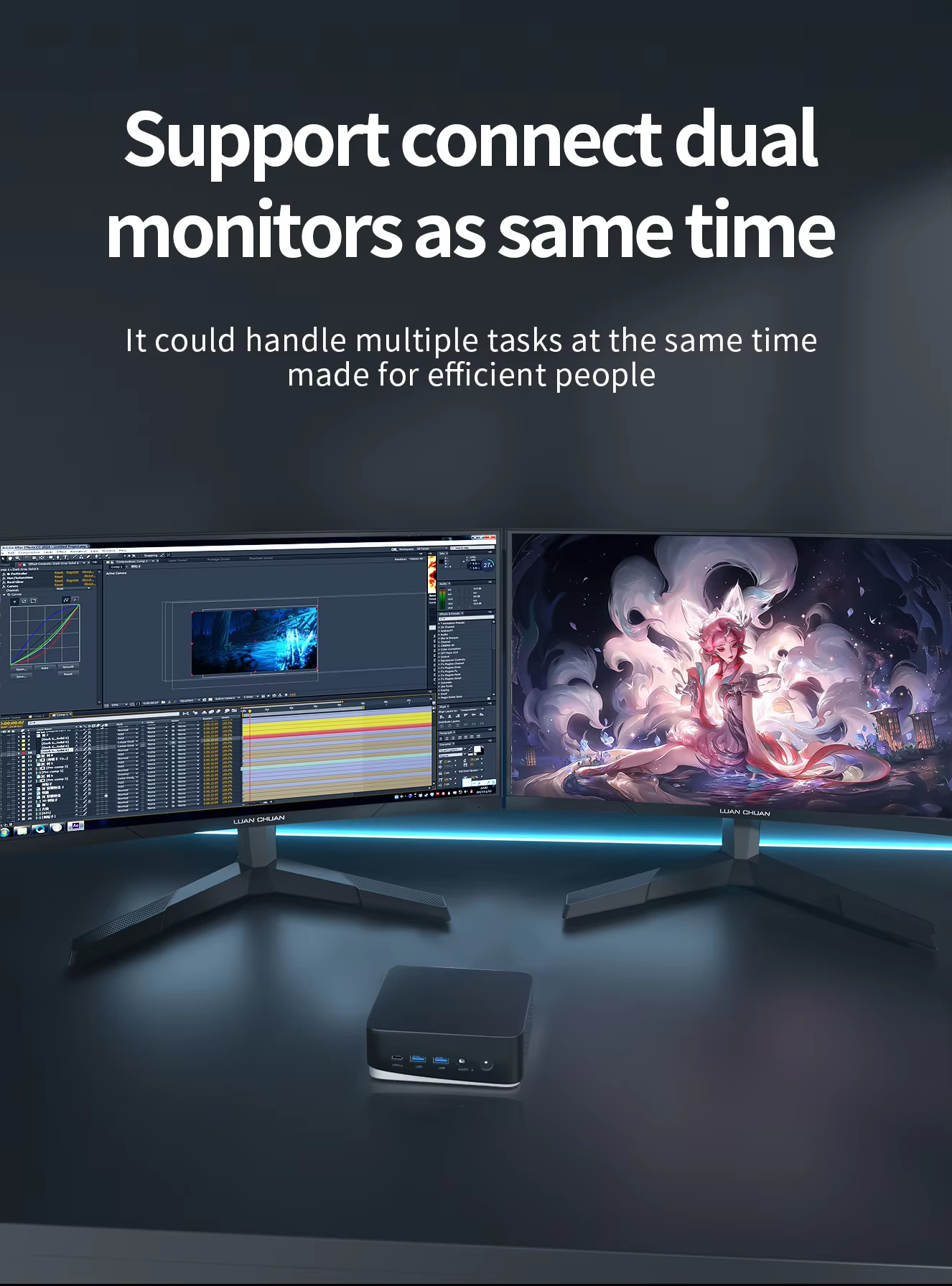 Mini PC AD16 Windows 11 Pro Intel I3 1215U I5-1240P I5 12450H Mini Computers 16GB RAM 512G Small Desktop MINI Computer Tiny PC