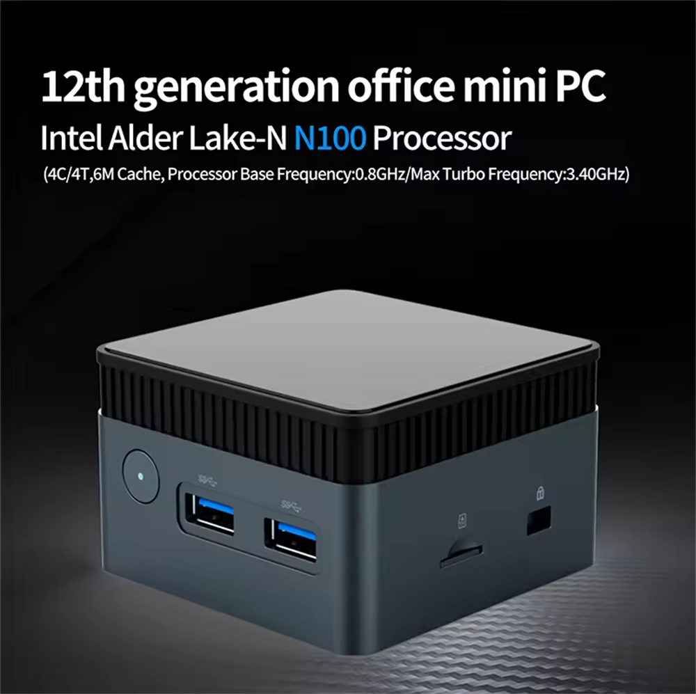 Factory Direct Mini PC Dual NIC Intel N100 12G 128G Pocket PC Gamer Windows 10 11 WIFI6 OEM NUC Mini Computer PCs